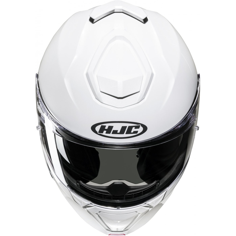 Casque moto modulable HJC i91 Solid blanc perle