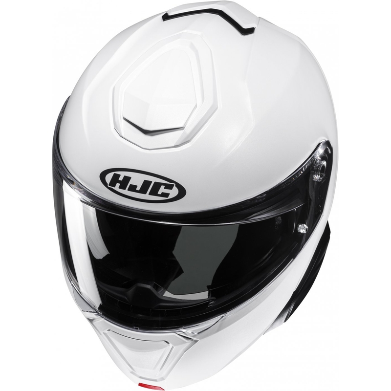 Casque moto modulable HJC i91 Solid blanc perle