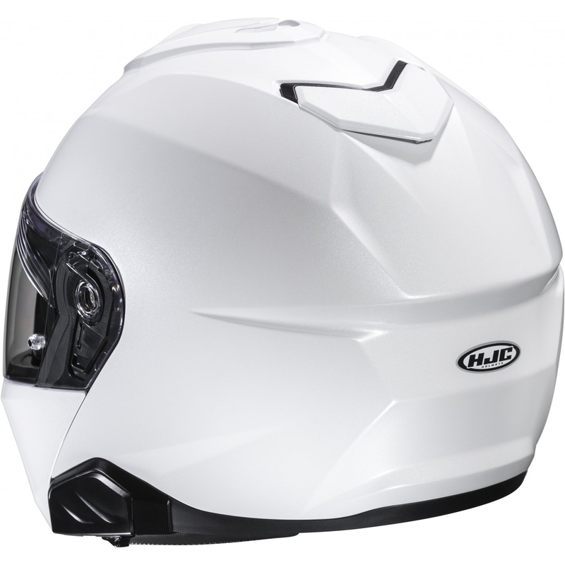 Casque moto modulable HJC i91 Solid blanc perle