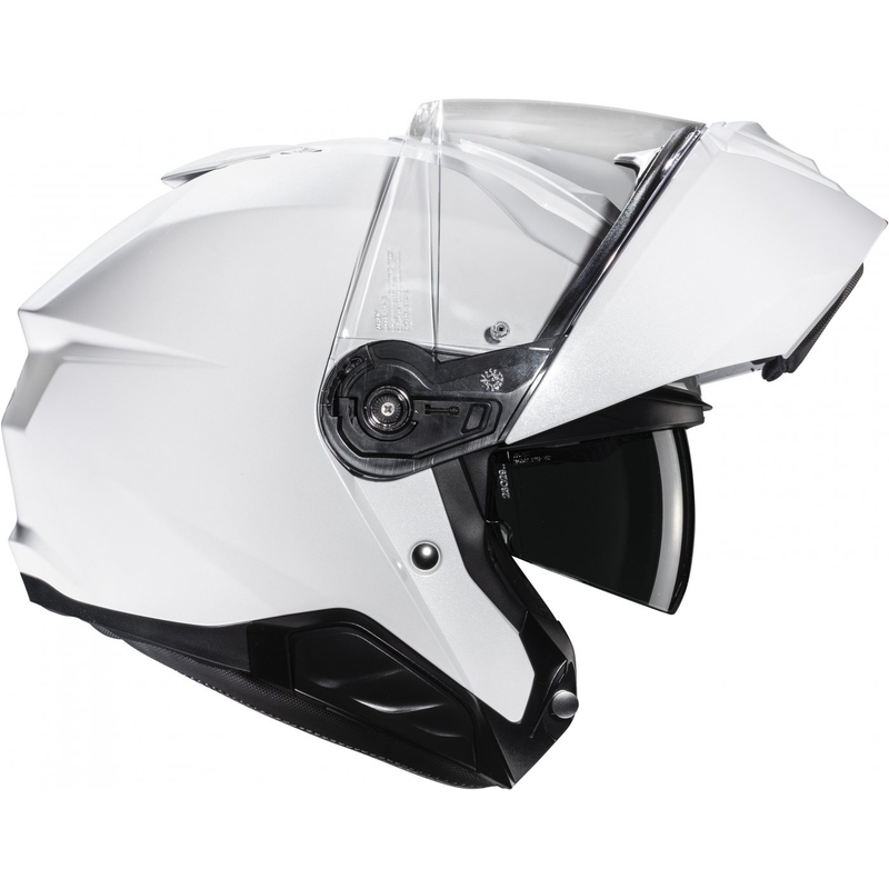 Casque moto modulable HJC i91 Solid blanc perle