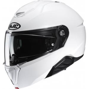 Casque moto modulable HJC i91 Solid blanc perle