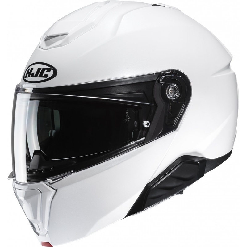 Casque moto modulable HJC i91 Solid blanc perle