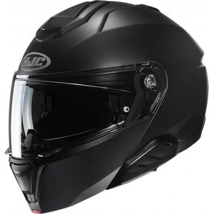 Casque moto modulable HJC i91 Solid semi plat noir