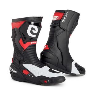Bottes de moto Eleveit S Miura EVO AIR noires et blanches