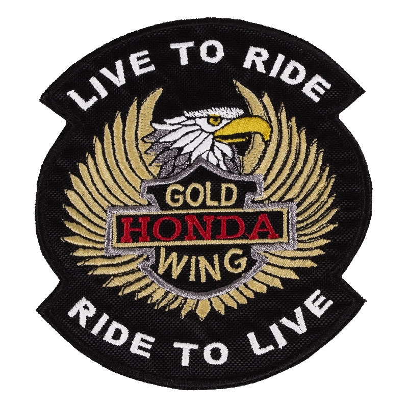 Patch Live to Ride Gold Wing - plus petit