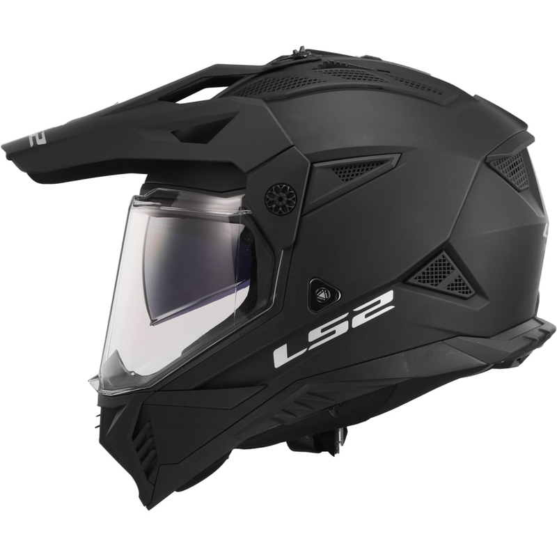 Casque moto enduro LS2 MX702 PIONEER II noir mat
