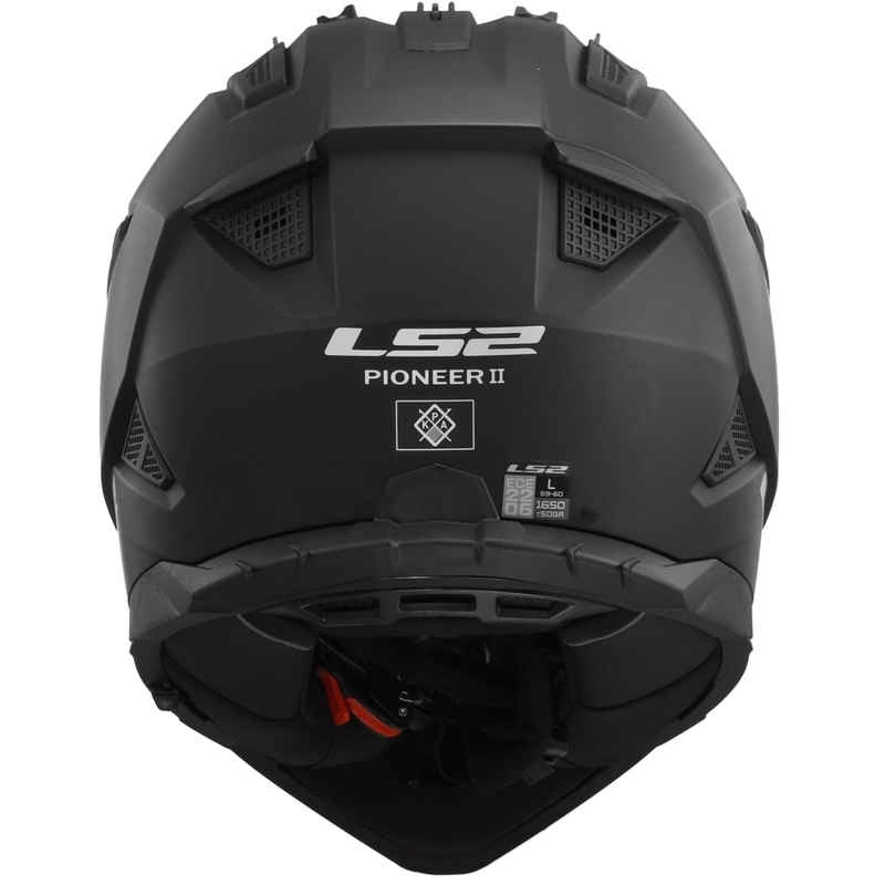 Casque moto enduro LS2 MX702 PIONEER II noir mat