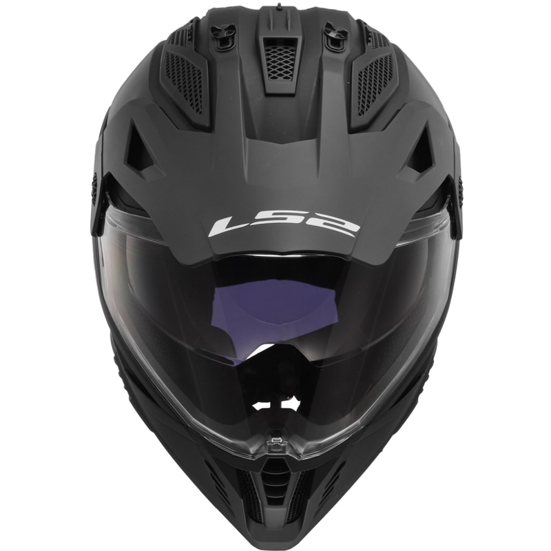 Casque moto enduro LS2 MX702 PIONEER II noir mat