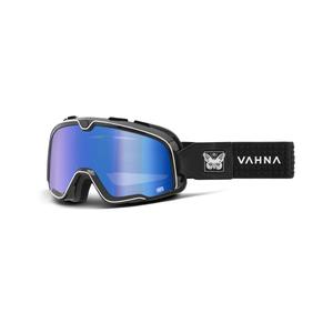 Lunettes de moto-cross 100% BARSTOW Vahna noir (plexi bleu)