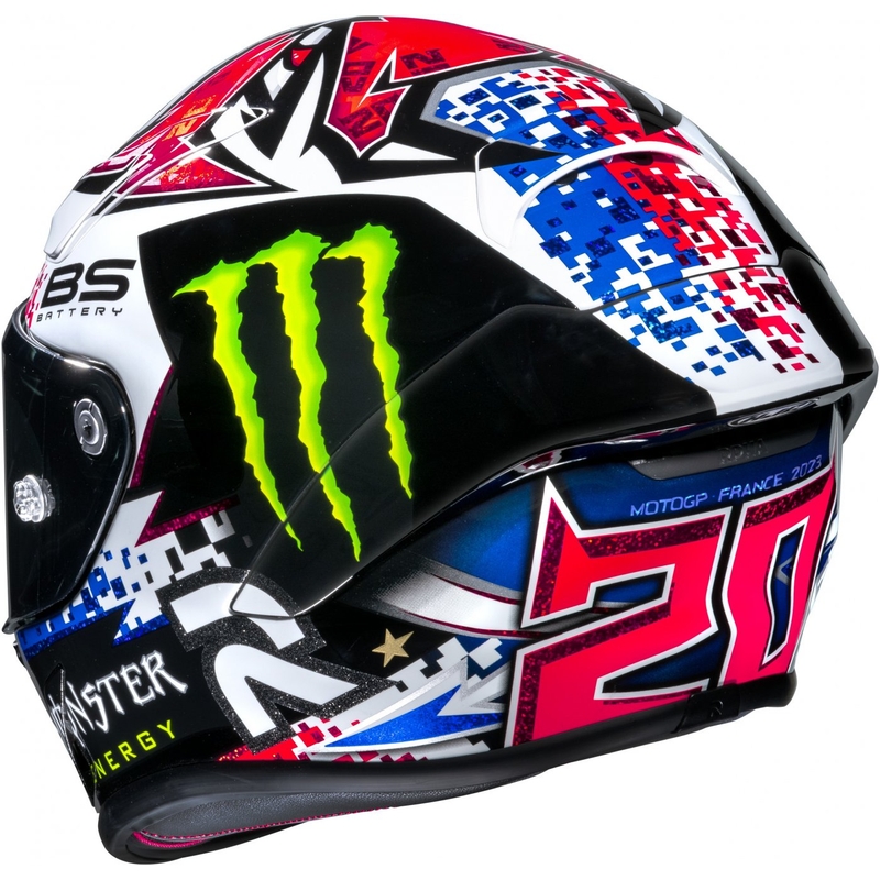 Casque moto intégral HJC RPHA 1 Quartararo Le Mans Sp MC21 noir-blanc-rouge
