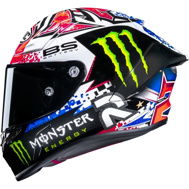 Casque moto intégral HJC RPHA 1 Quartararo Le Mans Sp MC21 noir-blanc-rouge
