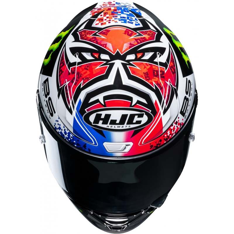 Casque moto intégral HJC RPHA 1 Quartararo Le Mans Sp MC21 noir-blanc-rouge