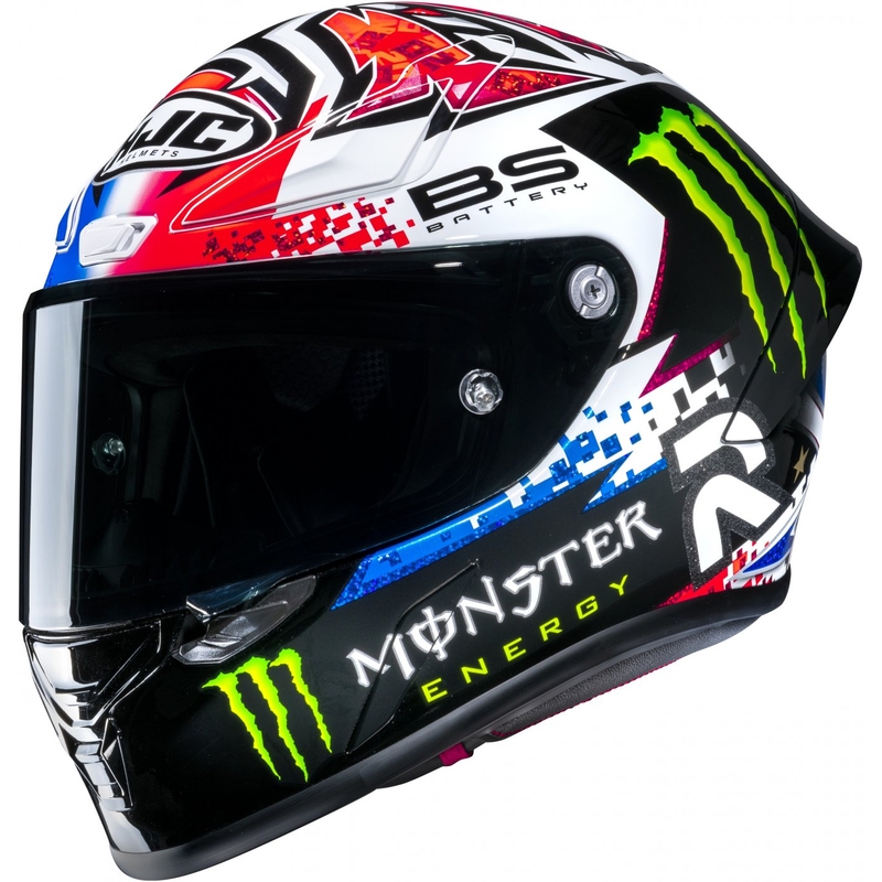 Casque moto intégral HJC RPHA 1 Quartararo Le Mans Sp MC21 noir-blanc-rouge