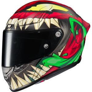 Casque moto intégral HJC RPHA 1 Toxin Marvel MC1SF rouge-gris-vert soldes