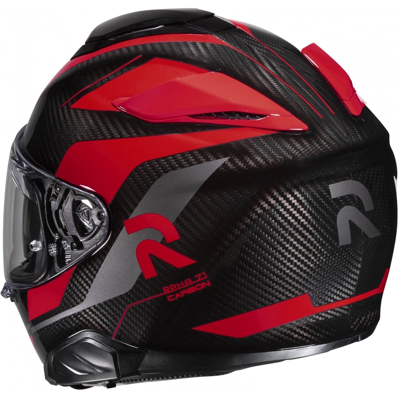 HJC RPHA 71 Carbon Hamil MC1 Black-Red Integral Motorcycle Helmet