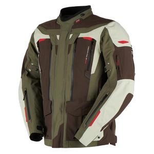 Veste de moto Furygan Voyager vert-brun-beige