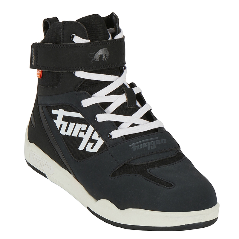 Bottes de moto Furygan Get Down noires et blanches