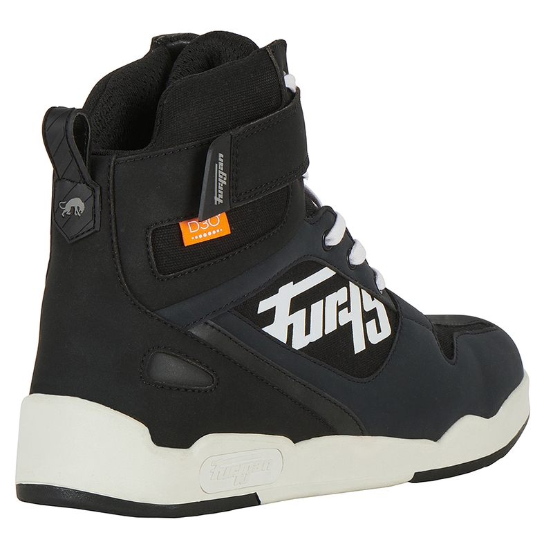 Bottes de moto Furygan Get Down noires et blanches
