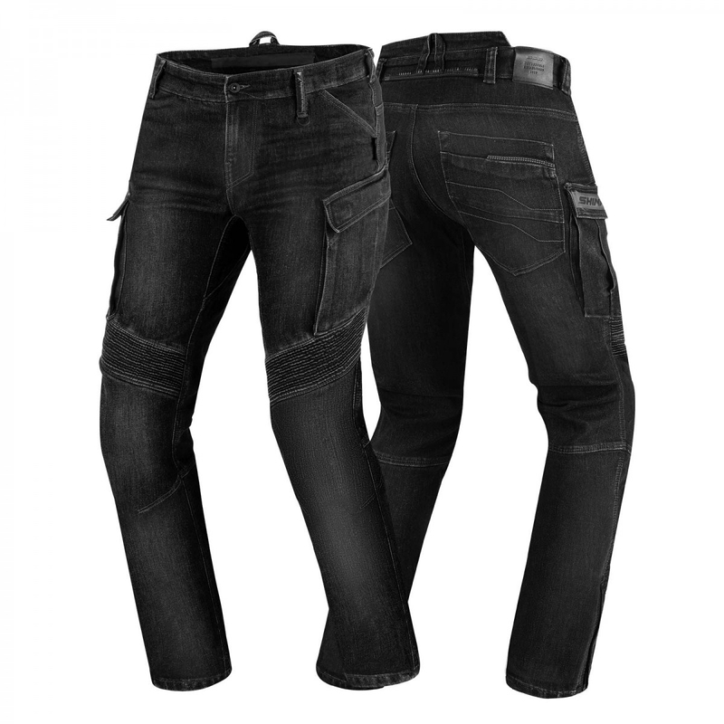 Jeans moto Shima GIRO 2.0 URBAN délavé noir soldes