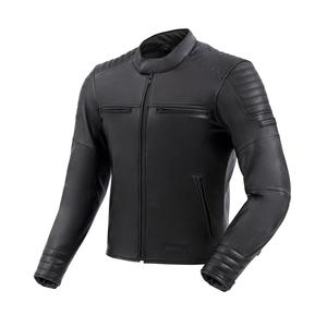 Veste de moto en cuir noir Rebelhorn Hunter II