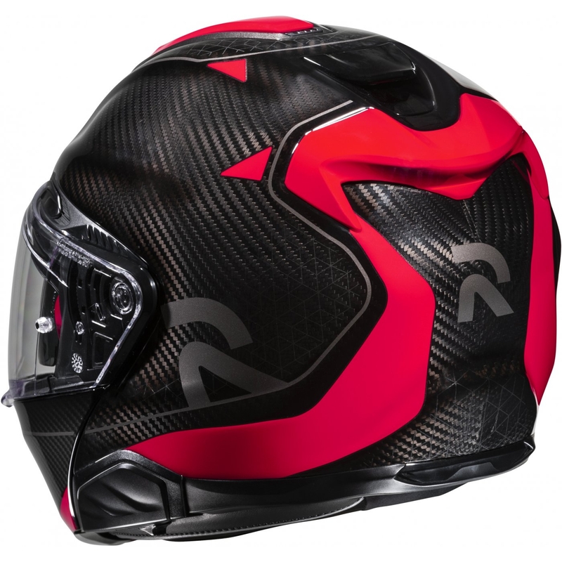 Casque moto modulable HJC RPHA 91 CARBON Noela MC1 noir-rouge soldes