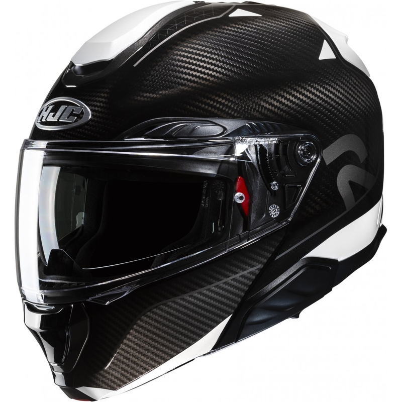 Casque moto modulable HJC RPHA 91 CARBON Noela MC5 noir-blanc