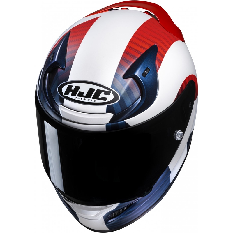Casque moto intégral HJC RPHA 12 Ottin MC21SF blanc-bleu-rouge