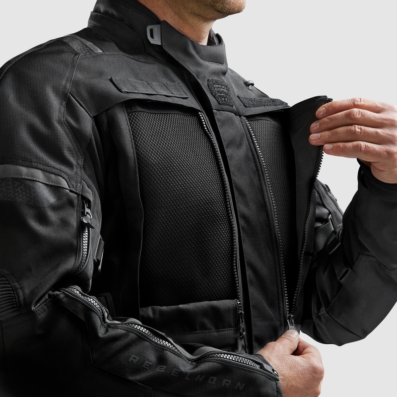 Veste moto Rebelhorn Cubby V noire