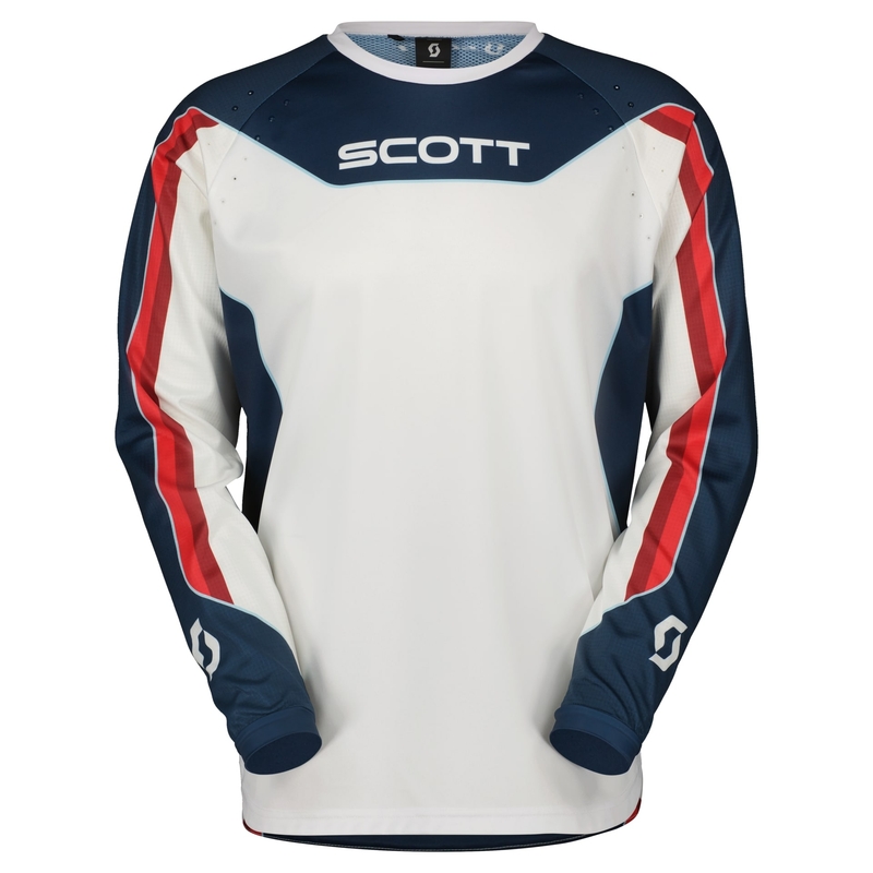 Maillot motocross Scott EVO DIRT rouge et blanc