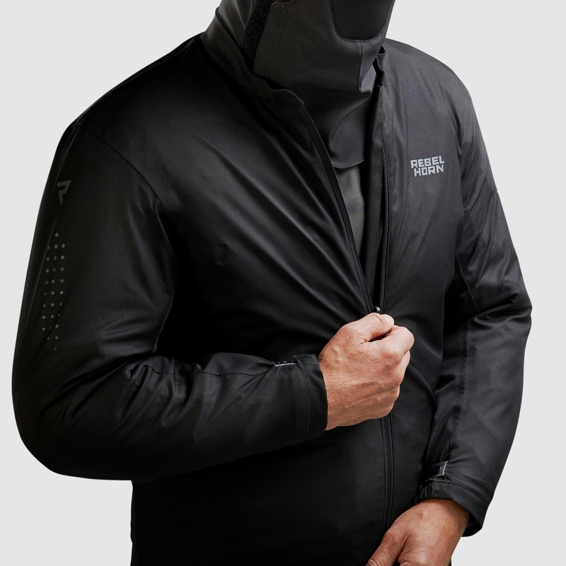 Veste de moto Rebelhorn Cubby V bleu-gris-rouge