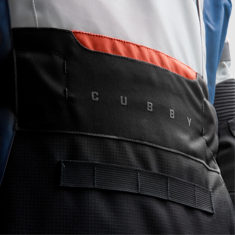 Veste de moto Rebelhorn Cubby V bleu-gris-rouge