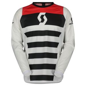 Maillot motocross Scott EVO RACE blanc-rouge