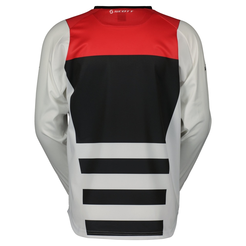 Maillot motocross Scott EVO RACE blanc-rouge