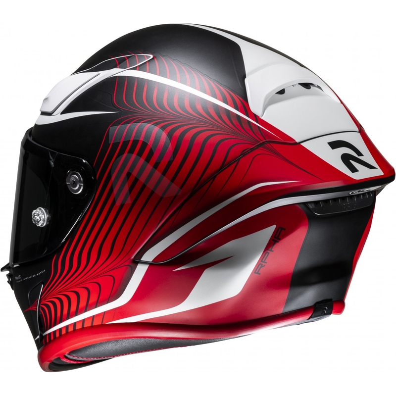 Casque moto intégral HJC RPHA 1 Lovis MC1SF rouge-noir-blanc soldes