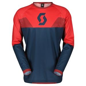 Maillot motocross Scott EVO TRACK bleu-néon rouge