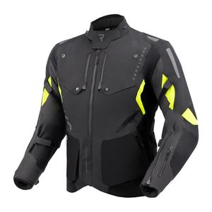 Veste moto Rebelhorn Hiker IV noir-anthracite-jaune fluo