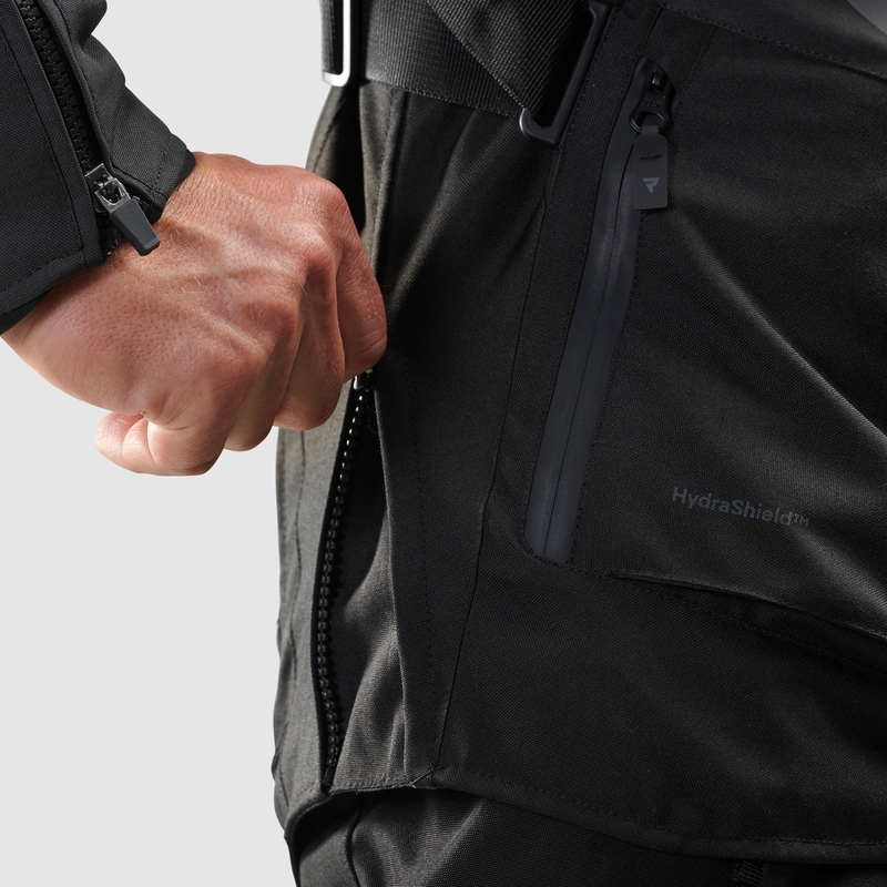Veste moto Rebelhorn Hiker IV noir-anthracite-jaune fluo