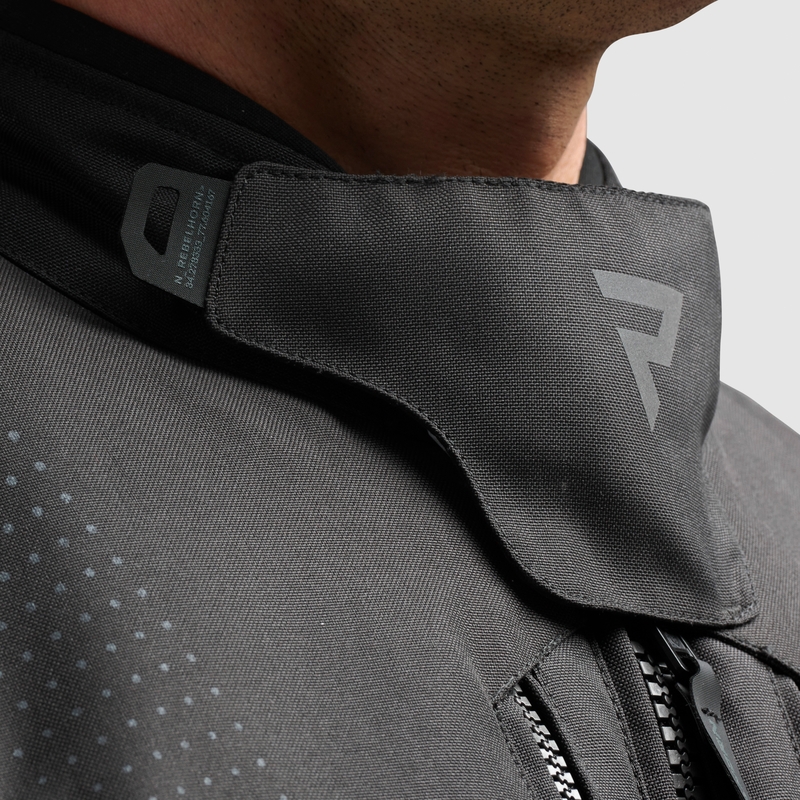 Veste moto Rebelhorn Hiker IV noir-anthracite-jaune fluo