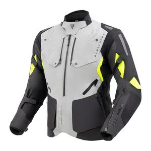 Veste moto Rebelhorn Hiker IV noir-gris-jaune fluo