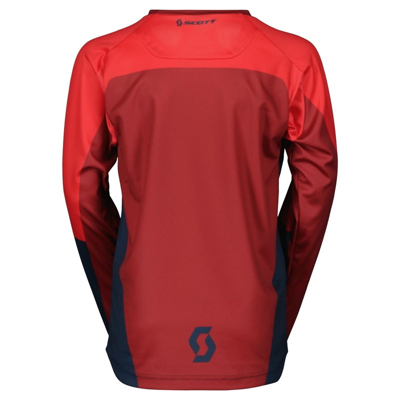 Maillot motocross enfant Scott EVO TRACK bleu-rouge fluo