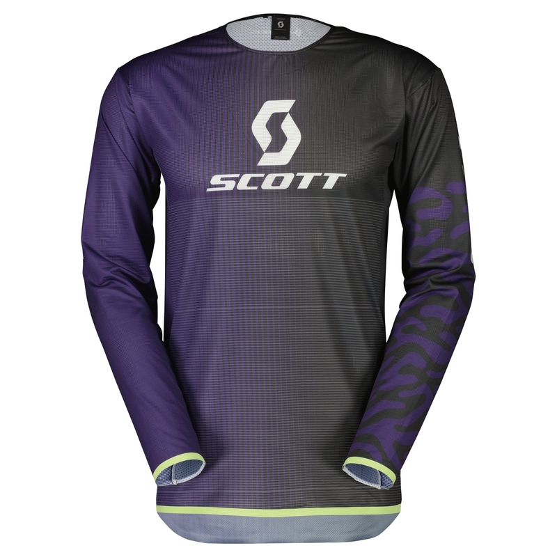 Maillot motocross Scott PODIUM PRO violet et menthe