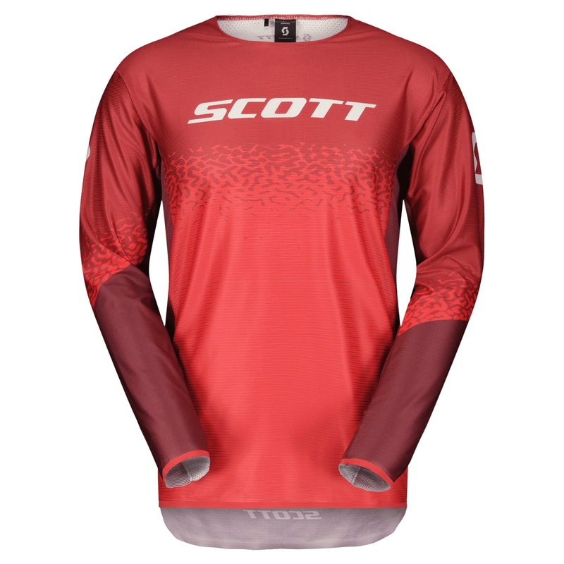 Maillot motocross Scott PODIUM PRO rouge-gris