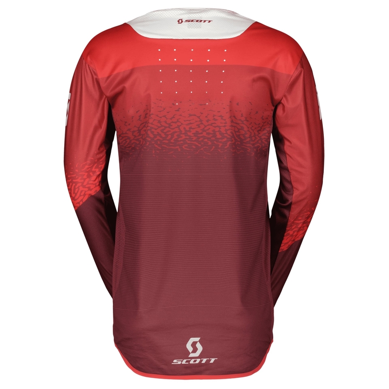 Maillot motocross Scott PODIUM PRO rouge-gris