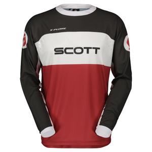 Maillot motocross Scott X-PLORE SWAP rouge-noir