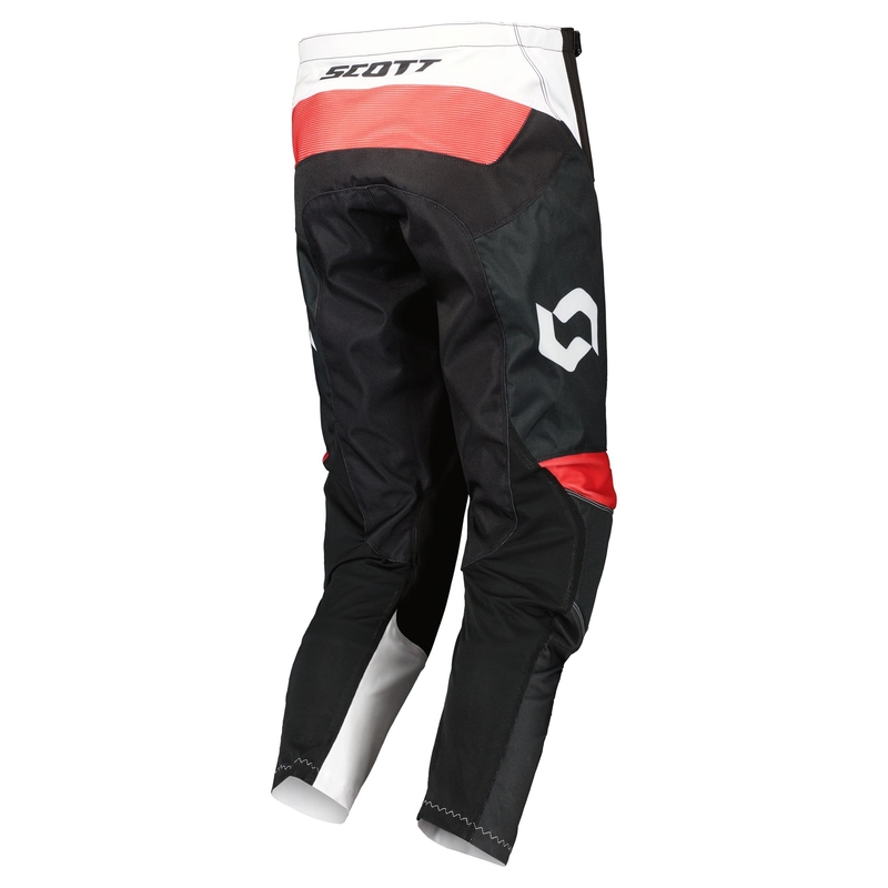 Scott EVO RACE Pantalon Motocross blanc et rouge