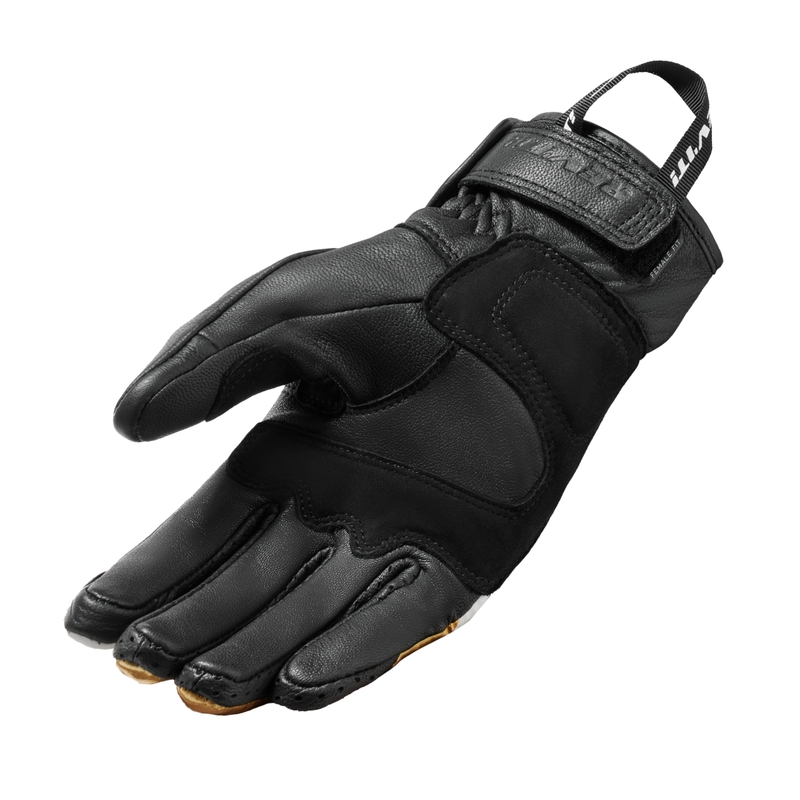 Gants de moto Revit Redhill noirs et jaunes pour femmes
