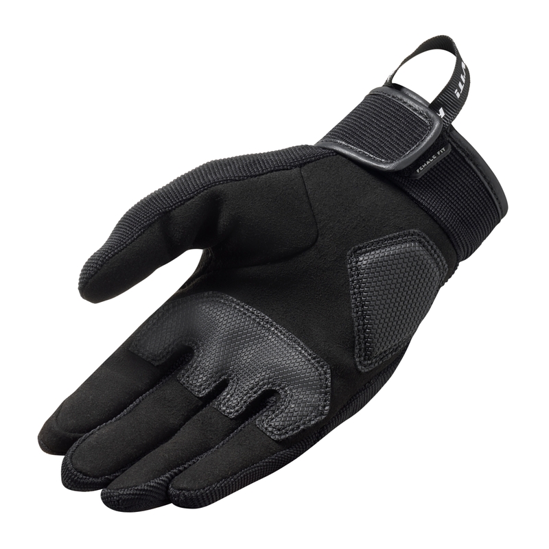 Gants de moto Revit Access noirs et blancs pour femmes