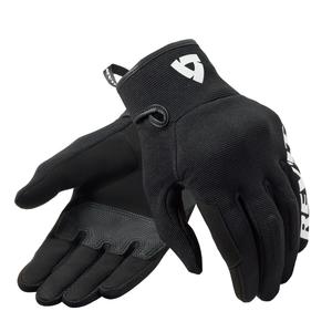 Gants de moto Revit Access noir et blanc