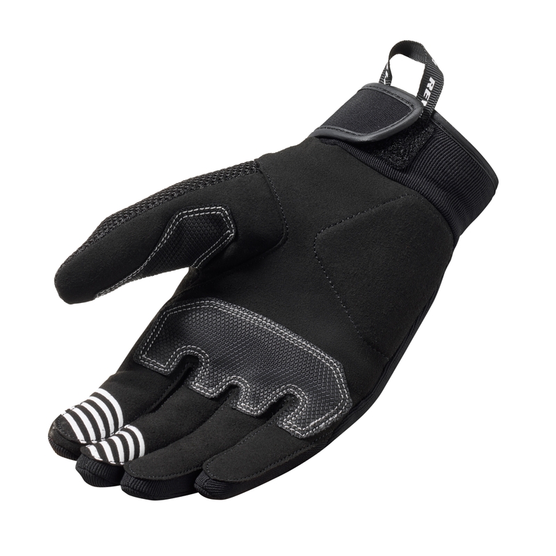Gants de moto Revit Endo noir et blanc