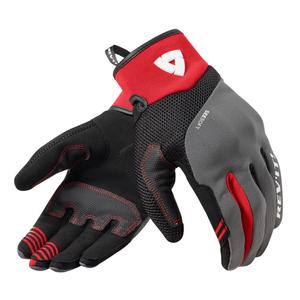 Gants de moto Revit Endo gris et rouge